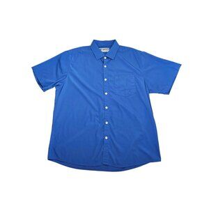 Dixxon Performance Bamboo Series D-Lux Short Sleeve Shirt Men's 2XL Royal Blue